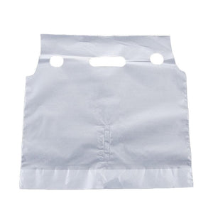 500Pcs 1/2 Cup Take Out Bags Cup Carrier Clear Handle Drink Carrier Plastic Bags