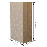 100PCS 4Styles Vintage Kraft Paper Bags Food, Candy, Wedding & Party Favors