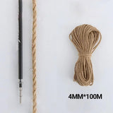 Sisal Rope Natural Jute Hemp Manila Twine String Cord 1-14mm Thick Craft DIY