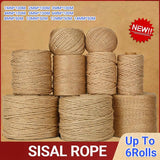 Sisal Rope Natural Jute Hemp Manila Twine String Cord 1-14mm Thick Craft DIY