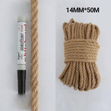 Sisal Rope Natural Jute Hemp Manila Twine String Cord 1-14mm Thick Craft DIY