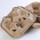 100PCS BioCup 2/4 Cup Carry Tray - Recycled Paper Pulp Holder