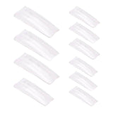 500 PCS Fake French Nail Tips White Clear Stiletto False Gel Pointy Art Acrylic
