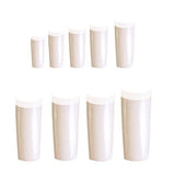 500 PCS Fake French Nail Tips White Clear Stiletto False Gel Pointy Art Acrylic