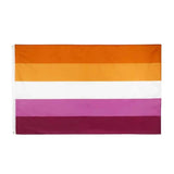 150x90CM Sunset Lesbian Flag LGBT Rainbow Pride Mardi Gras Party Heavy Duty New