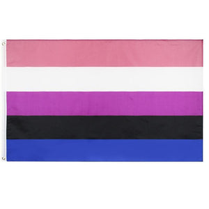 Large Genderfluid Flag Heavy Duty Outdoor Gay Pride LGBT 90 X 150 CM - 3ft x 5ft