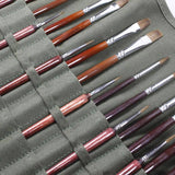 Roll Up Paint Brush Holder Canvas Bag Draw Storage Case Organizer Artist Army