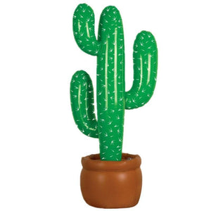 Cactus Decorations Party Mexican Cowboy Supplies Prop Inflatable Blow Up Western