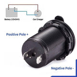 2PCS Waterproof 12V Car Truck Boat Cigarette Lighter Socket Power Adapter Outlet