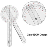 49CM 360 Degrees Calibrated Goniometer Physio Medical Joint Angle Measure Ruler