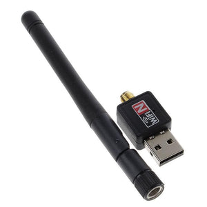 802.11AC AC600 USB WiFi Wireless Adapter Dongle WPS 5GHz Dual Band 5dBi Antenna