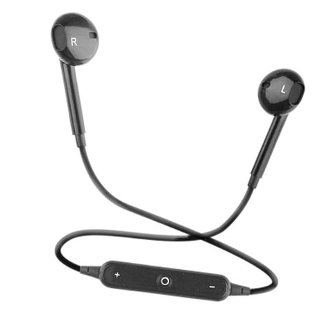 Black White Sweatproof Wireless Bluetooth Earphones Headphones Sport Gym