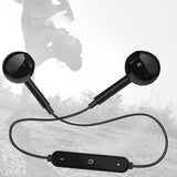 Black White Sweatproof Wireless Bluetooth Earphones Headphones Sport Gym