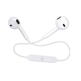 Black White Sweatproof Wireless Bluetooth Earphones Headphones Sport Gym