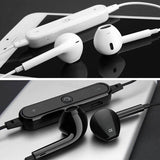 Black White Sweatproof Wireless Bluetooth Earphones Headphones Sport Gym