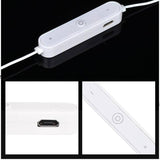 Black White Sweatproof Wireless Bluetooth Earphones Headphones Sport Gym