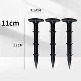 200x Grass Pegs Lawn Turf Weed Mat Plastic Pins Stakes Anchor Lawn Sod Fasten