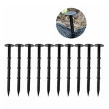 200x Grass Pegs Lawn Turf Weed Mat Plastic Pins Stakes Anchor Lawn Sod Fasten