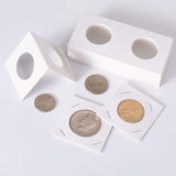 100PCS 35MM 2"x 2" Cardboard Coin Holders for Coin Protection