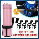 4PCS Universal Vehicle Car Truck Case Door Mount Drink Bottle Cup Holder Stand