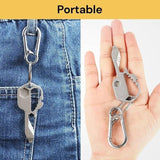 24 in 1 Multi-tool Key Shaped Pocket Keychain Bottle Opener Wrench Ruler Tools