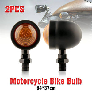 2PCS 12V Motorcycle Bike Bulb Amber Blinkers Front / Back Turn Signal Indicator