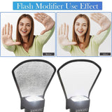 Camera Flash Diffuser Softbox Silver and White Reflector for Canon