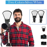 Camera Flash Diffuser Softbox Silver and White Reflector for Canon