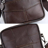 Men's Crossbody Bags Leather Wallet Side Shoulder Messenger Handbag Backpack