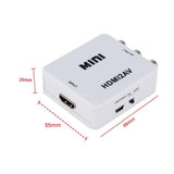 HDMI to RCA Composite AV CVBS 3RCA Video Cable Converter 1080p Downscaling White