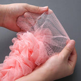 2PCS Long Handle Bath Brush Soft Mesh Sponge Back Scrubber Body Puff Shower