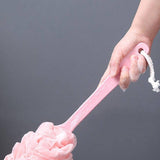 2PCS Long Handle Bath Brush Soft Mesh Sponge Back Scrubber Body Puff Shower
