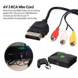 TV AV 3 RCA Cord Audio Video Cable for Microsoft Original/Classic Xbox 1st Gen