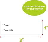 500PCS Kitchen Stickers Refrigerator Freezer Food Storage Date Content Labels