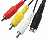 TV AV RCA Audio Video Cable Lead Cord Adapter for SEGA Mega Drive 2 3 Console