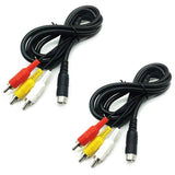 TV AV RCA Audio Video Cable Lead Cord Adapter for SEGA Mega Drive 2 3 Console