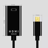 4K Mini Display Port DP Thunderbolt to HDMI Adapter for Microsoft Surface Pro 6
