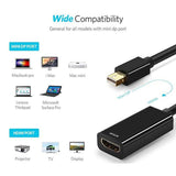 4K Mini Display Port DP Thunderbolt to HDMI Adapter for Microsoft Surface Pro 6