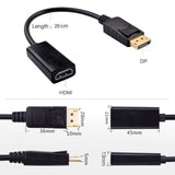 Displayport DP to HDMI Adapter Male Female Cable Full HD 1080P Display Port Lead