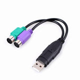USB Male to PS2 Female Adapter Active Converter Cable Barcode scanner KVM Switch