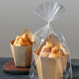 500PCS French Fries Cups Disposable Kraft Paper Cups Snack Containers