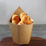 500PCS French Fries Cups Disposable Kraft Paper Cups Snack Containers