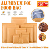 Kraft Paper Mylar Storage Self Seal Packing Pouches Aluminum Foil Packaging Bag