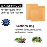 Kraft Paper Mylar Storage Self Seal Packing Pouches Aluminum Foil Packaging Bag