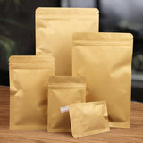 Kraft Paper Mylar Storage Self Seal Packing Pouches Aluminum Foil Packaging Bag