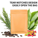 Kraft Paper Mylar Storage Self Seal Packing Pouches Aluminum Foil Packaging Bag