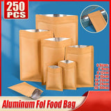 Kraft Paper Mylar Storage Self Seal Packing Pouches Aluminum Foil Packaging Bag