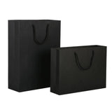 150Pcs Bulk Black Paper Bags Gift Shopping Carry Craft Bag With Cutton Handles