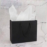 150Pcs Bulk Black Paper Bags Gift Shopping Carry Craft Bag With Cutton Handles