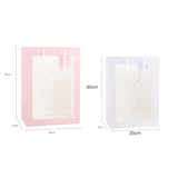 50PCS Flower Bouquet Tote Wedding Favor Bag Bride Tote Clear Gift Bags Handbag